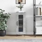 vidaXL Dressoir 34,5x34x90 cm bewerkt hout betongrijs, Huis en Inrichting, Kasten | Dressoirs, Verzenden, Nieuw