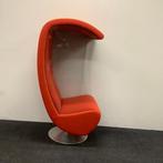 akoestische belstoel met glazen zijwanden, oranje - chroom, Huis en Inrichting, Gebruikt, Eén