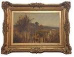 Eugenio Cecconi (1842 - 1903) - Paesaggio lacustre
