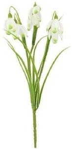 Sneeuwklokje Snowdrop Pick Wit Kunstbloem 30 cm per stuk, Huis en Inrichting, Woonaccessoires | Kunstplanten en Kunstbloemen, Nieuw