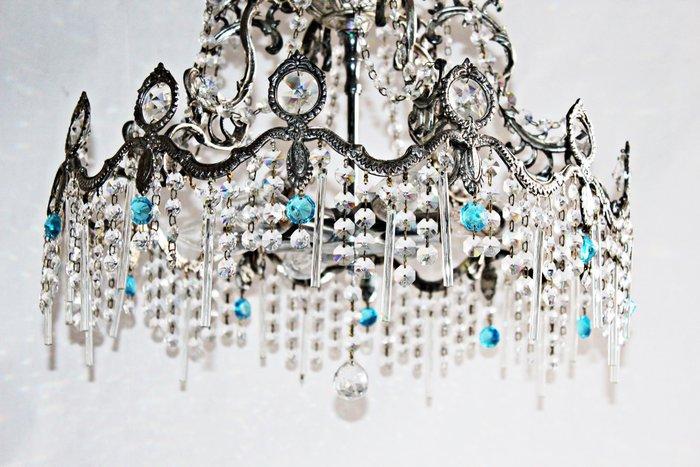 Plafonnier - Casquillo E14 - Cristal, Métal, Álpaca - Lustre, Antiek en Kunst, Kunst | Designobjecten