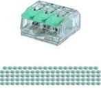 Lasklem 3 Polig Groen - 100 Stuks Verbindingsklemmen voor LE, Verzenden, Nieuw