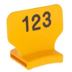 Nummerblok staand, geel bedrukt nr 176-200 - kerbl, Animaux & Accessoires, Box & Pâturages