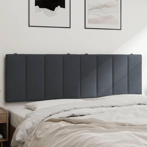 vidaXL Coussin de tête de lit gris foncé 160 cm velours, Maison & Meubles, Chambre à coucher | Lits, Neuf, Envoi