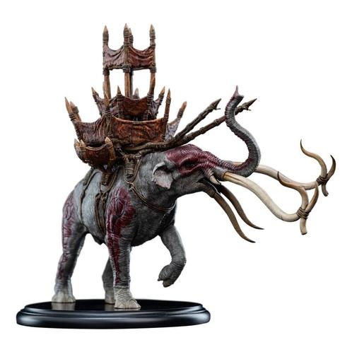 Lord of the Rings Mini Statue Mumak in Battle 17 cm, Verzamelen, Lord of the Rings, Ophalen of Verzenden