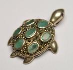 Émeraude - Argent 925 - Pendentif - Tortue, Collections