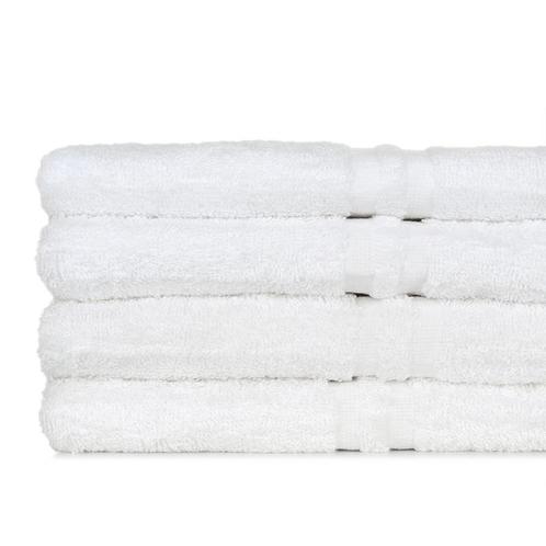 Serviette de Bain Blanc 50x100cm - Treb Bed & Bath, Huis en Inrichting, Keuken | Textiel, Overige kleuren, Nieuw, Verzenden