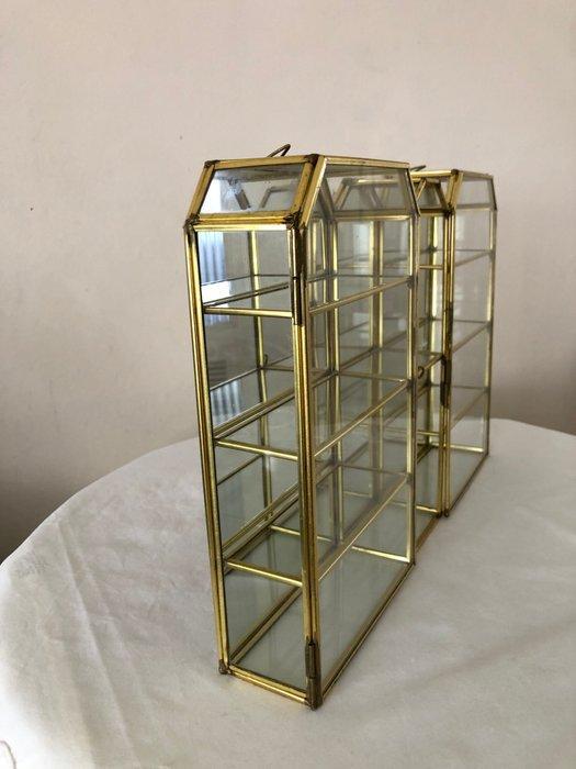 Vitrinekast - Glas, Koper, Antiquités & Art, Art | Objets design