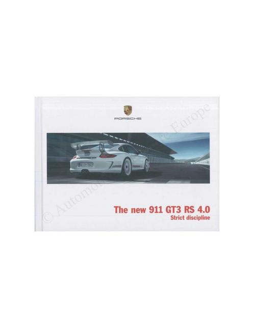 2011 PORSCHE 911 GT3 RS 4.0 HARDCOVER BROCHURE ENGELS, Boeken, Auto's | Folders en Tijdschriften, Ophalen of Verzenden