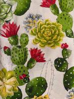 Tissu Pop Art avec des cactus et des fleurs - Textile  - 2.8