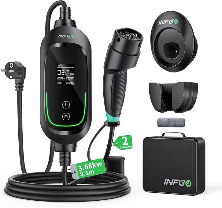 Laadkabel EV 8,1m | OP = OP | 26% Voordeel, Auto-onderdelen, Airco en Verwarming, Nieuw, 12 maanden garantie, Verzenden