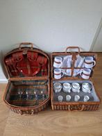 Picknickmand (2) - Picknickmand - Plastic, riet, Leder