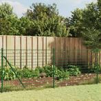 vidaXL Draadgaashek met grondankers 0,8x10 m groen, Verzenden, Nieuw