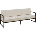 tectake Tuin-loungebank Comosa, 3-zits, XXL kussens - bruin, Tuin en Terras, Tuinsets en Loungesets, Verzenden, Nieuw