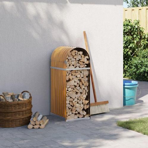 vidaXL Haardhoutopslag 40x45x100 cm gegalvaniseerd staal, Tuin en Terras, Brandhout, Verzenden