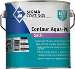 Sigma Contour Aqua Satin / Sigma Watergedragen Houtlak, Doe-het-zelf en Bouw, Verf, Beits en Lak, Verzenden, Nieuw
