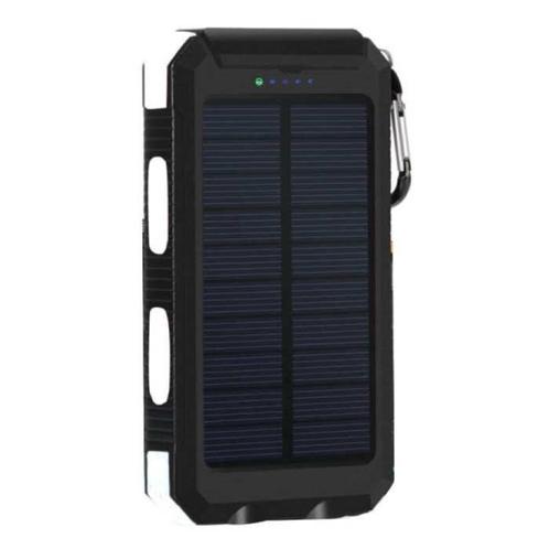 Solar Charger 20.000mAh met Zaklamp - Externe Powerbank, Telecommunicatie, Powerbanks, Nieuw, Verzenden