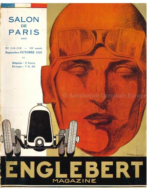 1929 ENGLEBERT MAGAZINE 115-116 FRANS, Livres, Autos | Brochures & Magazines