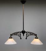 Lampe à suspendre - Opaline - Lustre Art Nouveau