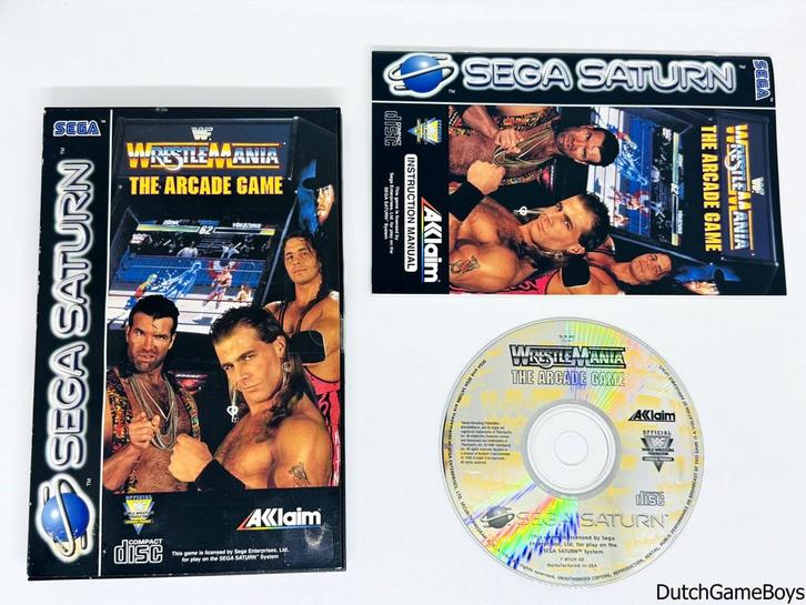 Sega Saturn - WWF - Wrestlemania - The Arcade Game, Games en Spelcomputers, Games | Overige, Gebruikt, Verzenden