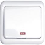 Aigi Cuka Wisselschakelaar 1-voudig Inbouw LED 230V Wit, Verzenden, Nieuw
