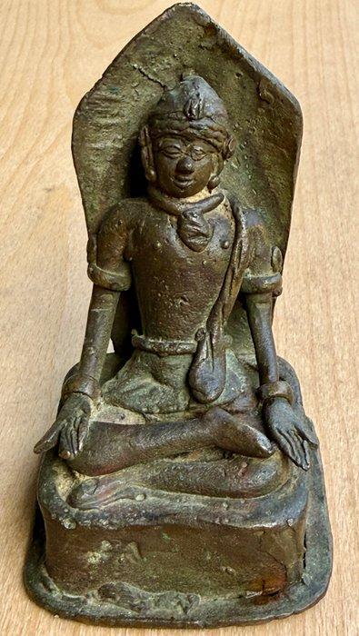 Twee bronzen godenbeelden - Brons - Indonesië - 19e eeuw, Antiek en Kunst, Kunst | Niet-Westerse kunst