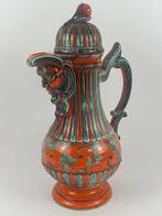 Carafe - Majolique - Une carafe avec Faun, Antiquités & Art