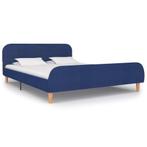 vidaXL Bedframe stof blauw 140x200 cm, Huis en Inrichting, Verzenden, Nieuw