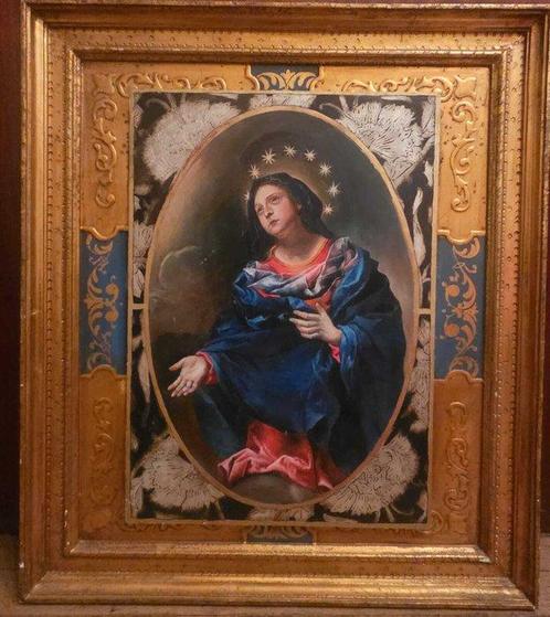 Italiaanse school (XX) - Virgen Regina - NO RESERVE, Antiek en Kunst, Kunst | Schilderijen | Klassiek