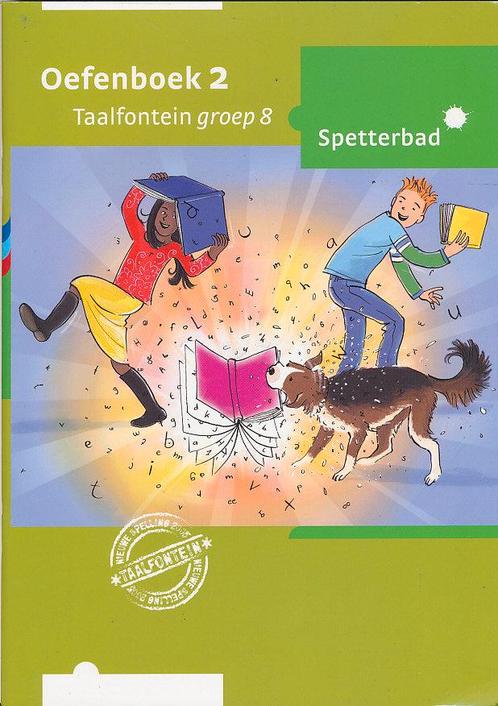 Taalfontein oefenboek 2 Spetterbad groep 8 (per stuk), Livres, Livres scolaires, Envoi