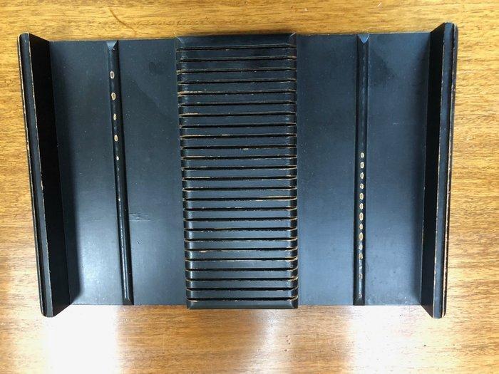 Bestekset (2) - Hout - Zwart houten opbergset, Antiquités & Art, Antiquités | Ustensiles de cuisine