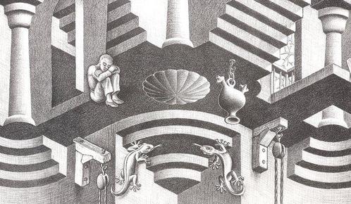 M.C. Escher (1898-1972), after - Concave and Convex, Antiek en Kunst, Antiek | Overige Antiek