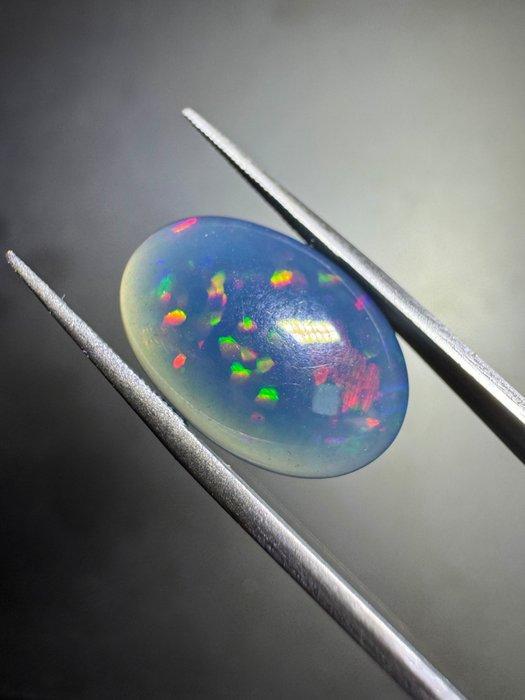 Ethiopische opaal. 5,49 karaat. Geen biedingsreserve. Ovale, Verzamelen, Mineralen en Fossielen