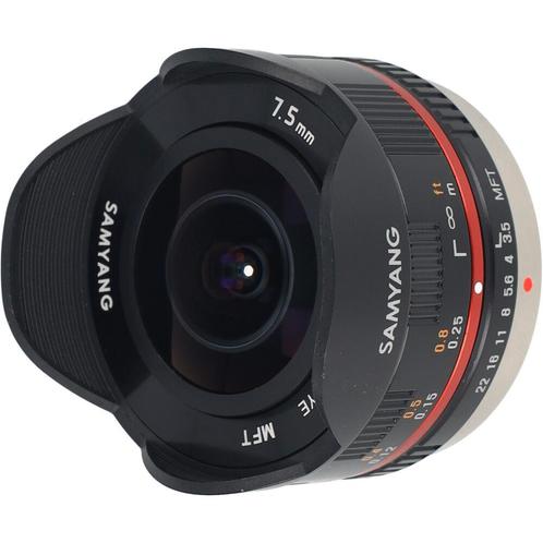 Samyang 7,5mm F/3.5 MFT | Tweedehands, Audio, Tv en Foto, Foto | Lenzen en Objectieven, Zo goed als nieuw, Verzenden