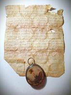 Reliquaire - Argent - 1700-1750 - Ex Ligno D.N.J.C - Croix, Antiquités & Art