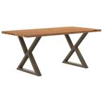 vidaXL Eettafel rechthoekig 180x90x74 cm massief eikenhout, Huis en Inrichting, Verzenden, Nieuw