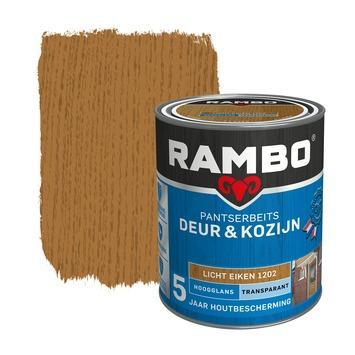 Rambo Pantserbeits Deur & Kozijn Transparant Licht Eiken, Doe-het-zelf en Bouw, Verf, Beits en Lak, Nieuw, Verzenden