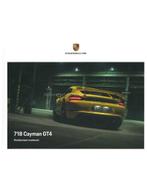 2021 PORSCHE 718 CAYMAN GT4 HARDCOVER BROCHURE FRANS, Livres