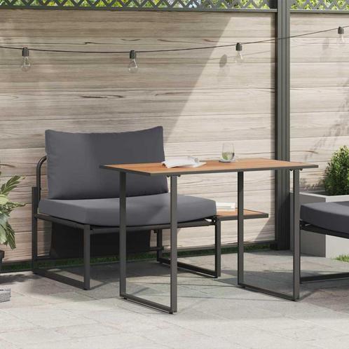 vidaXL 2-delige tuinset met enkele zetel en anthraciet, Tuin en Terras, Tuinsets en Loungesets, Tuinset, Nieuw, Verzenden