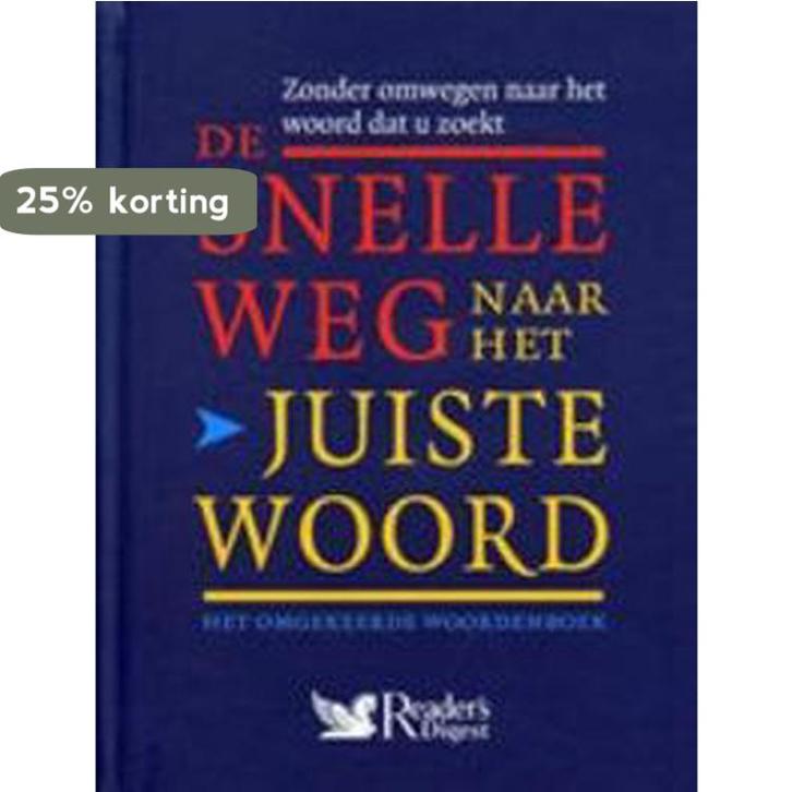 Snelle weg naar het juiste woord 9789064077128, Livres, Dictionnaires, Envoi