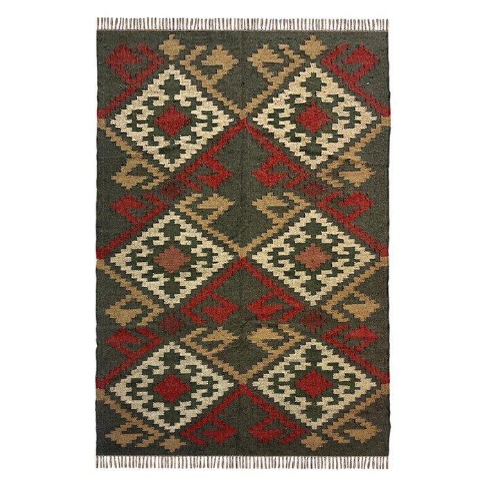 4x6 voet handgeweven tapijt - Kelim - 180 cm - 120 cm - Boho, Huis en Inrichting, Stoffering | Tapijten en Vloerkleden