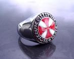 Zeldzame Knights Templar Crest Seal Keramiek Email Latijnse