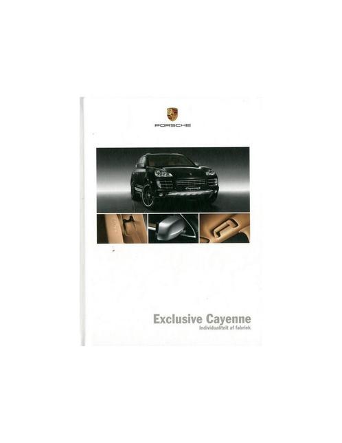 2009 PORSCHE CAYENNE EXCLUSIVE HARDCOVER BROCHURE NEDERLANDS, Boeken, Auto's | Folders en Tijdschriften, Ophalen of Verzenden