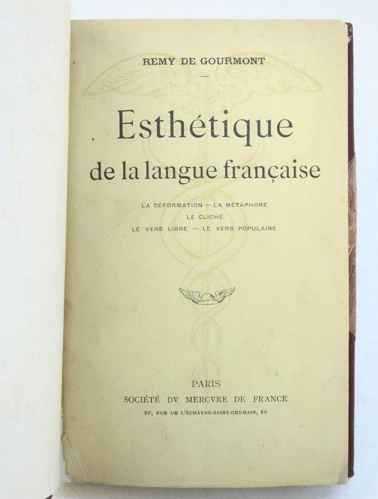 Signé; Remy de Gourmont / Mercure de France - Esthétique de, Antiek en Kunst, Antiek | Boeken en Manuscripten