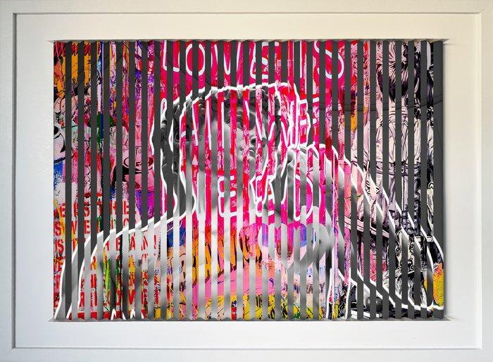 Poplea - Cinétique 3 en 1 triptique David (2000), Antiek en Kunst, Kunst | Schilderijen | Modern