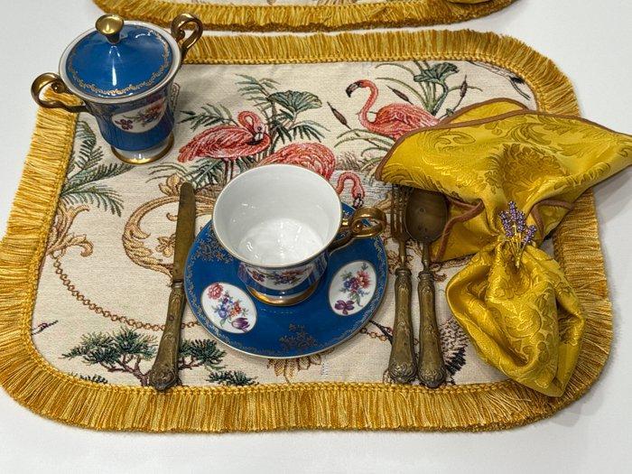 san leucio top quality - Eetservies (6) - elegante set, Antiek en Kunst, Antiek | Meubels | Tafels