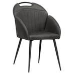 Stoelen | BELIZE | Microvezel/Metaal | Anthracite | Zwarte, Zakelijke goederen, Verzenden, Nieuw in verpakking