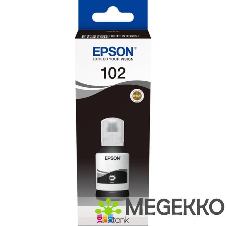 Epson 102 127ml Zwart inktcartridge voor de Ecotank, Informatique & Logiciels, Ordinateurs & Logiciels Autre, Envoi