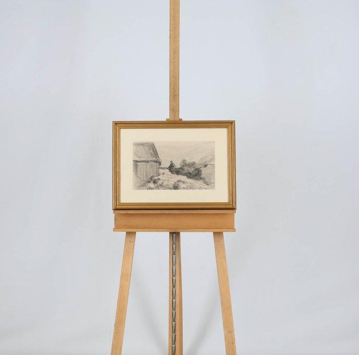 Willem Hendrik van der Nat (1864–1929) - Schapenboer, Antiek en Kunst, Kunst | Schilderijen | Klassiek