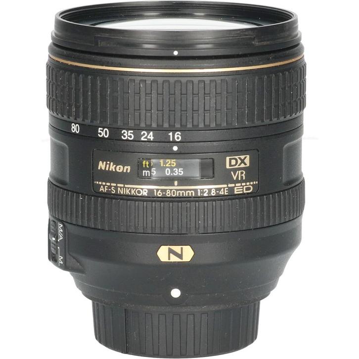 Tweedehands Nikon AF-S 16-80mm f/2.8-4.0 ED VR DX CM5454, TV, Hi-fi & Vidéo, Photo | Lentilles & Objectifs, Enlèvement ou Envoi